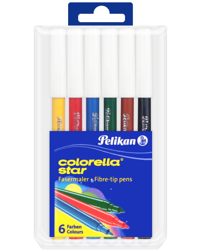 Цветни флумастери Pelikan Colorella Star Цветни флумастери Pelikan Colorella Star - 6, 10, 24 или 30 цвята -