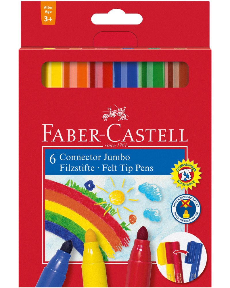  Faber-Castell Jumbo Connector - 6  12  - 