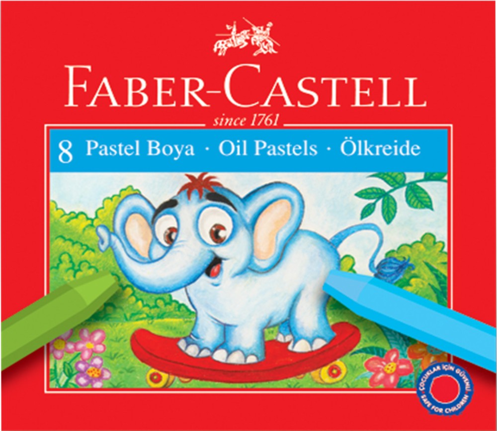 Маслени пастели Faber-Castell - 8, 12, 18 или 24 цвята - 