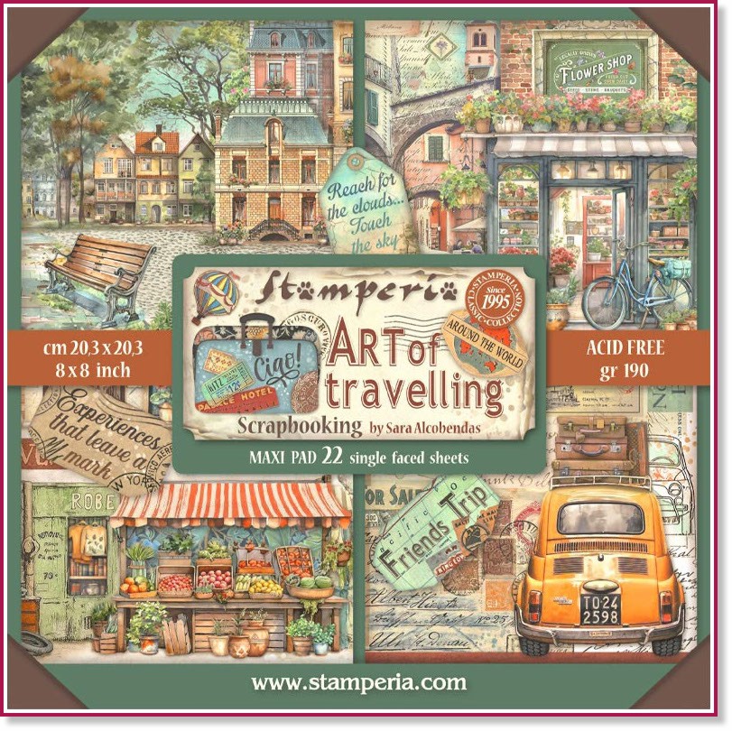    Stamperia -    - 22    Art of travelling - 
