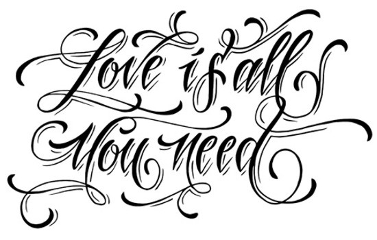   Stamperia - Love is all you need - 7 x 11 cm - 