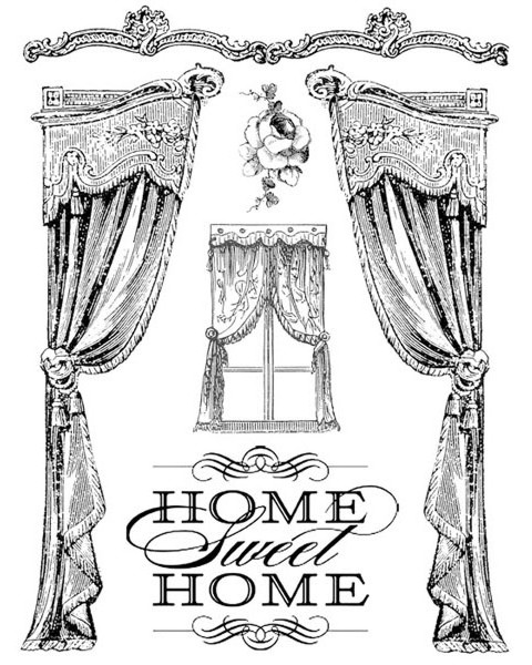   Stamperia - Home Sweet Home - 14 x 18 cm - 