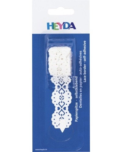 Хартиена самозалепваща дантела Heyda - Сърца Хартиена самозалепваща дантела Heyda - Сърца - 2.4 x 200 cm -