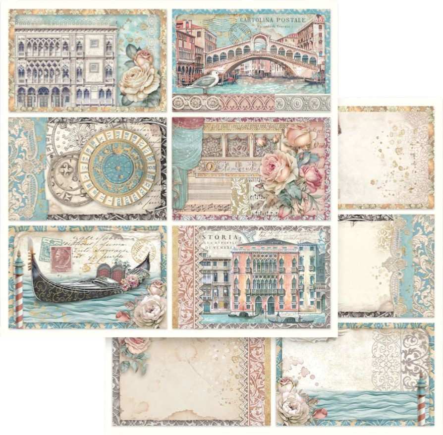    Stamperia -  - 30.5 x 30.5 cm   Venice - 