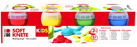 Моделин Marabu Моделин Marabu - 4 цвята от серията Kids -
