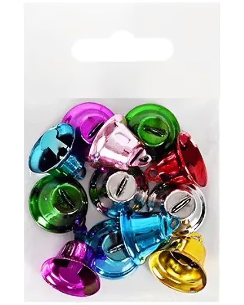 Цветни коледни камбанки Цветни коледни камбанки - 12 броя с ∅ 1.8 cm -