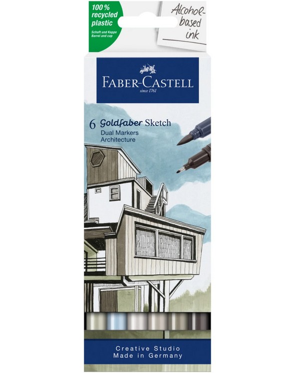 �������� ������� Faber-Castell Sketch Architecture - 6 ����� �� ������� Goldfaber - 