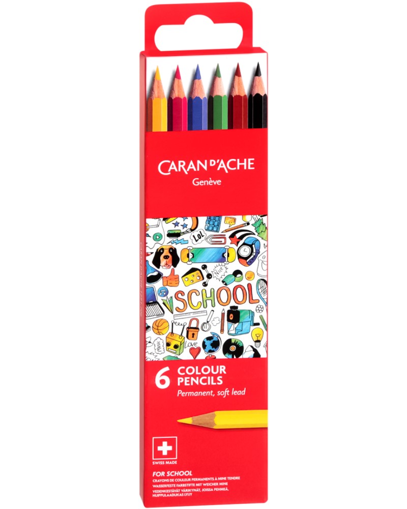   Caran d'Ache Soft lead - 6  12    School - 