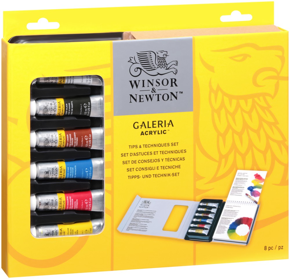   Winsor & Newton Tips and Techniques Set - 6  x 12 ml       Galeria - 