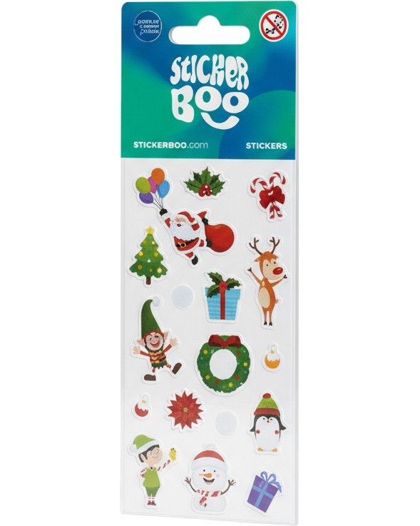 Самозалепващи стикери Sticker Boo - Коледа Самозалепващи стикери Sticker Boo - Коледа -