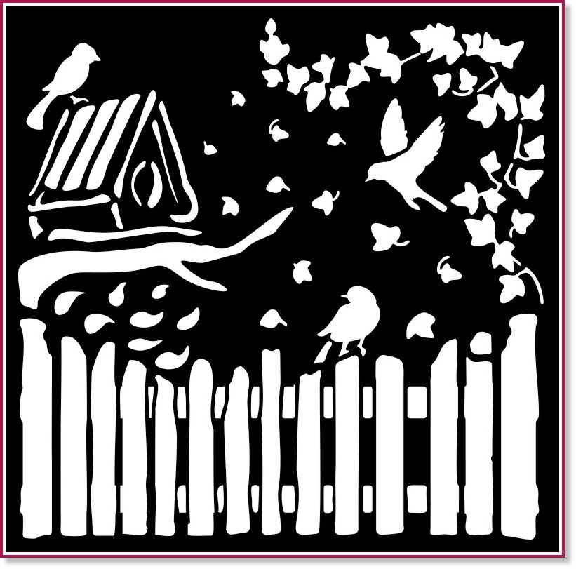 ������ Stamperia - ������� �� ����� - 18 x 18 cm �� ���������� House of Roses - 