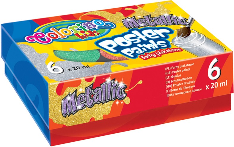 �������� ��� Colorino Kids Metallic - 6 ����� � ��������� ����� - ���