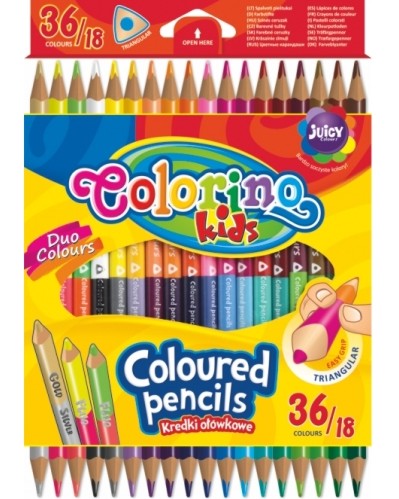 Двустранни цветни моливи Colorino Kids Двустранни цветни моливи Colorino Kids - 36 или 48 цвята -