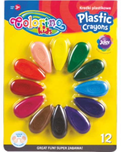  Colorino Kids Plastic Crayons - 12  - 