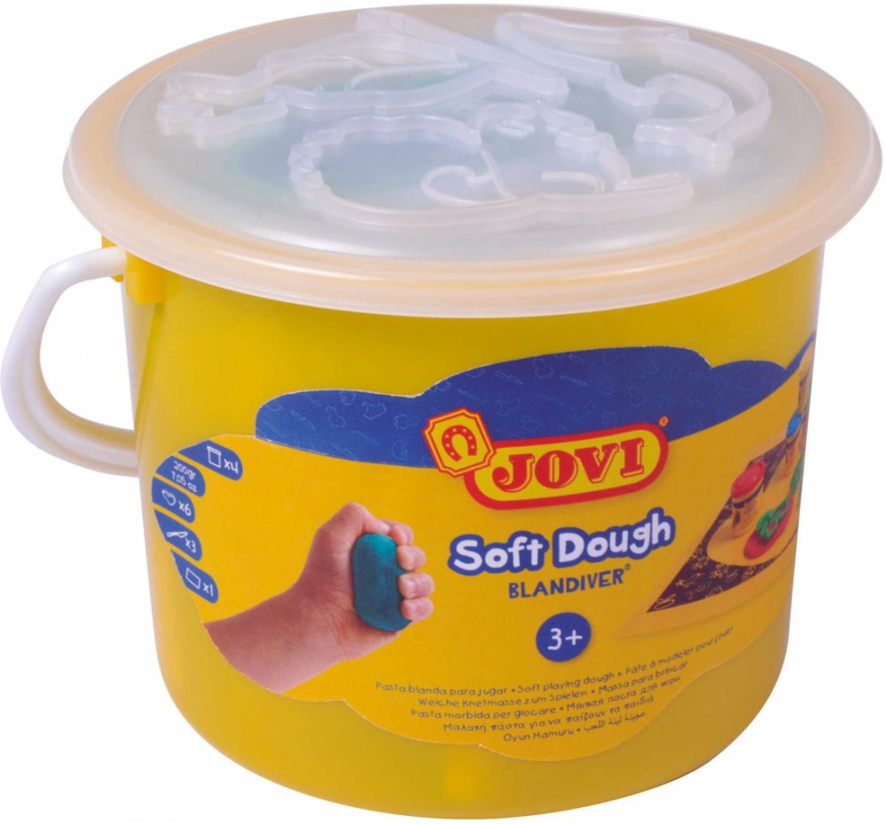 Пластилин Jovi Soft Dough Пластилин Jovi Soft Dough - 4 цвята -