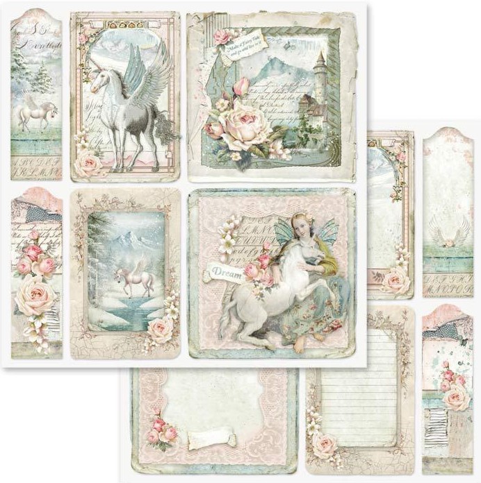 ������ �� ���������� Stamperia - �������� � ����� - 30.5 x 30.5 cm - 