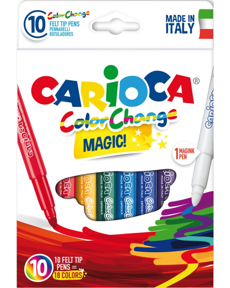 Магически флумастери Carioca Magic Магически флумастери Carioca Magic - 10 броя -