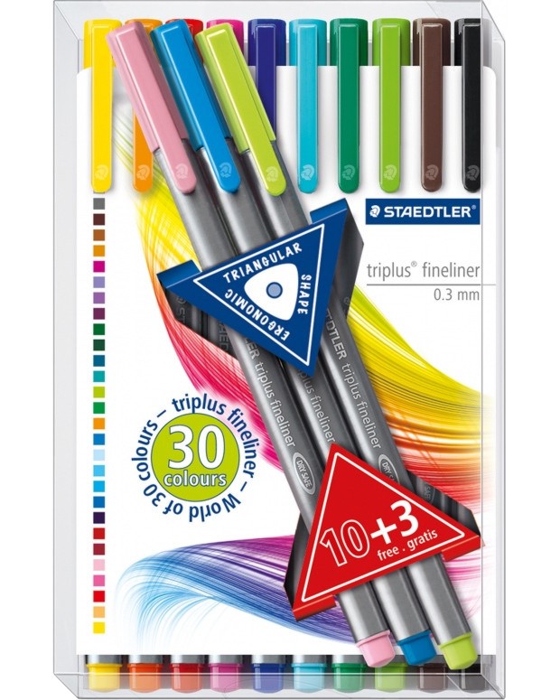  Staedtler Triplus 334 - 10  + 3   - 