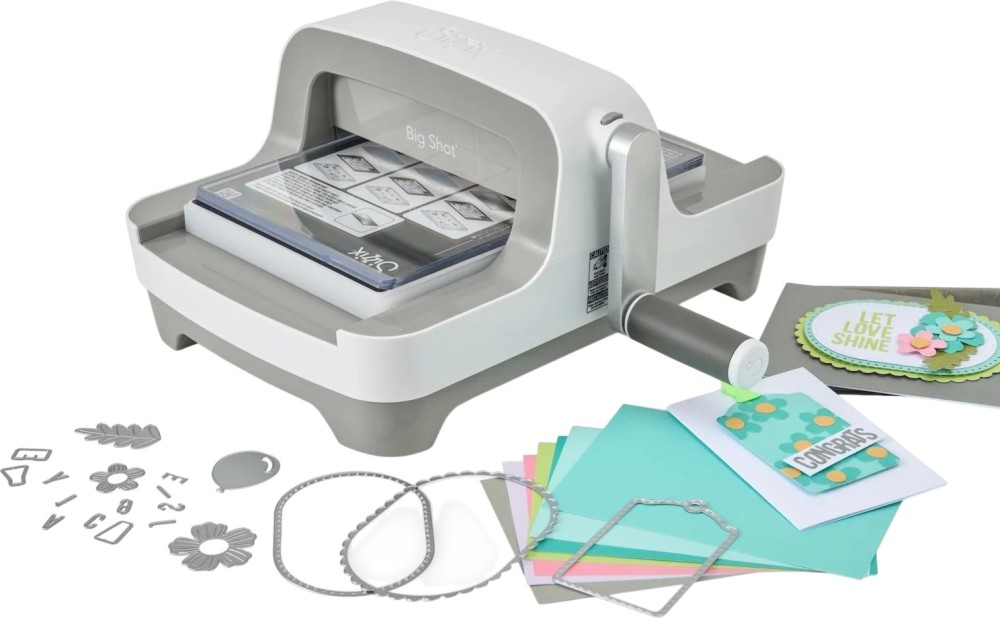 Стартов комплект за ембосинг Sizzix Big Shot A5 Стартов комплект за ембосинг Sizzix Big Shot A5 - С допълнителни материали -