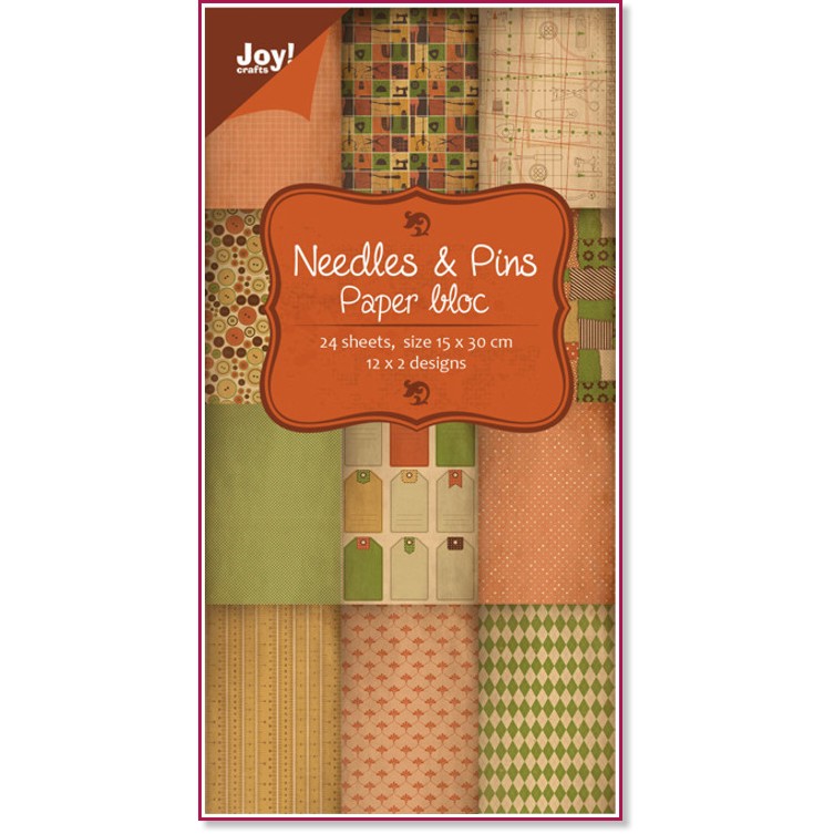    Joy Crafts - Needles & pins - 24 , 15 x 30 cm - 