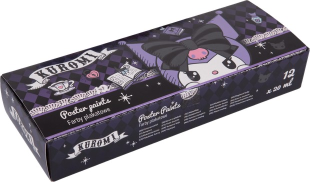 Темперни бои Colorino Kids Kuromi Темперни бои Colorino Kids Kuromi - 12 цвята x 20 ml на тема Hello Kitty - боя