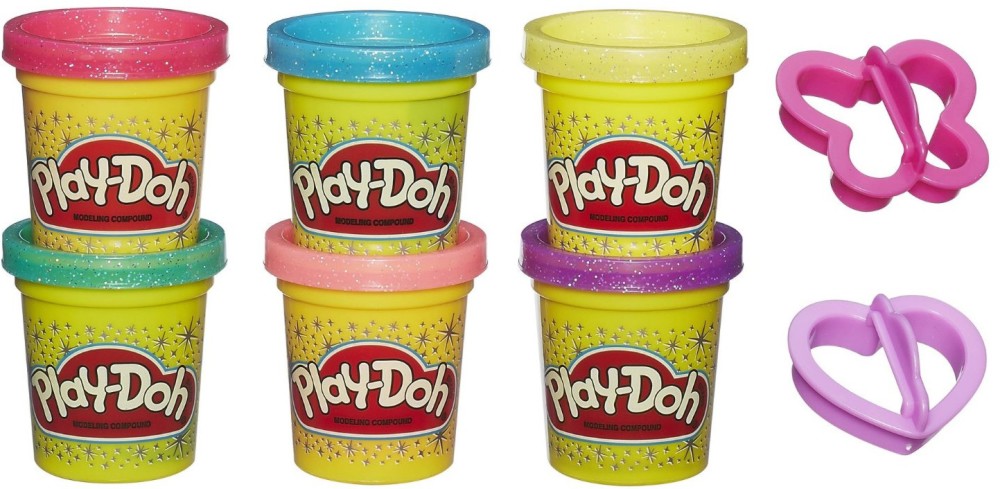 ������� ������� Play-Doh - 6 ����� � 2 �������� - 