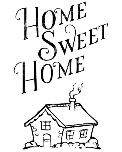   Stamperia - Home Sweet Home - 7 x 5 cm - 