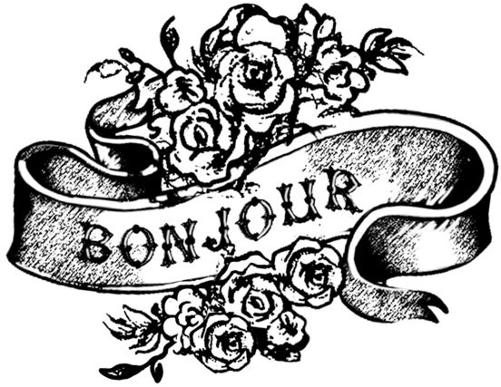 Силиконов печат Stamperia - Bonjour Силиконов печат Stamperia - Bonjour - 7 x 5 cm - печат
