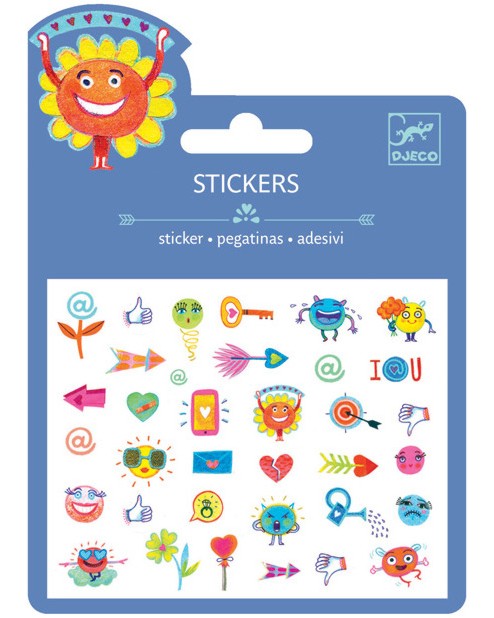 Мини стикери Djeco - Символи Мини стикери Djeco - Символи -