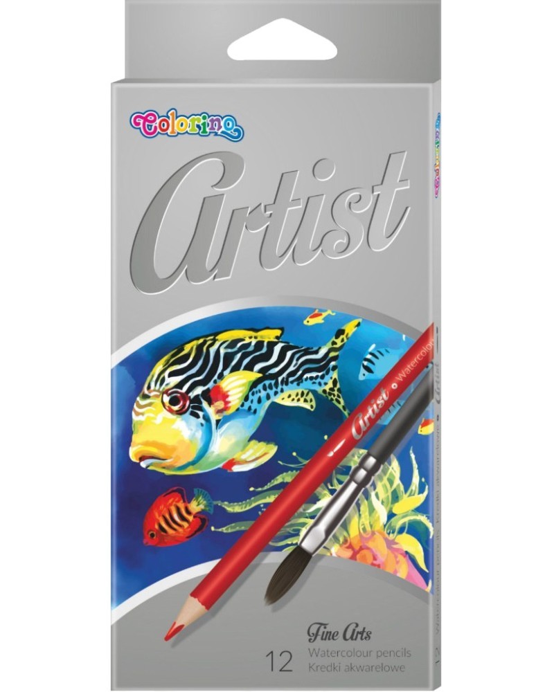 Акварелни моливи Colorino Kids Акварелни моливи Colorino Kids - 12 цвята от серията Artist -