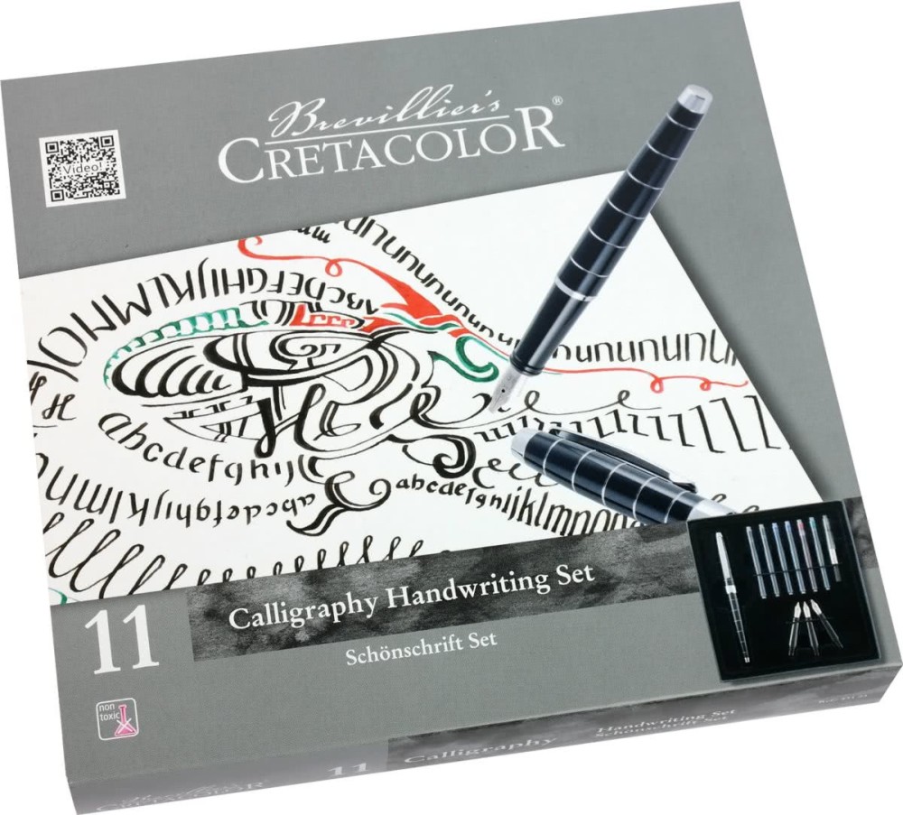 Комплект за калиграфия Cretacolor Комплект за калиграфия Cretacolor - 11 части -