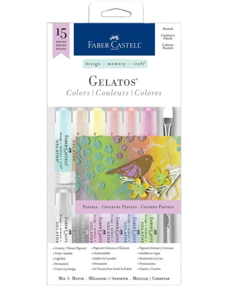   Faber-Castell Mix & Match Pastels - 12   2      Gelatos - 