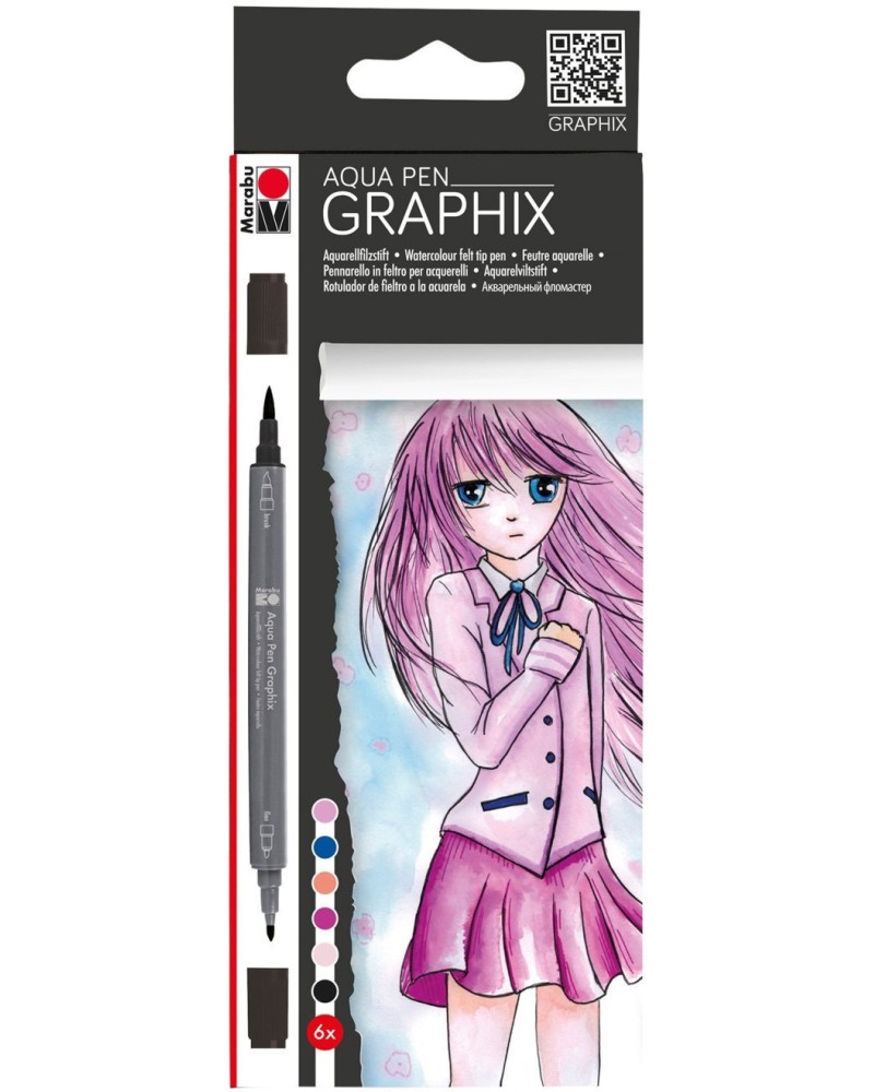 ��������� ������� Marabu Ma Ke Manga - 6 ����� �� ������� Graphix - 