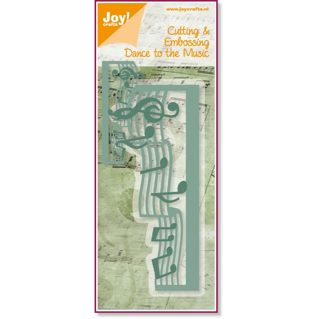 Щанца за машина за изрязване Joy Crafts - Ноти Щанца за машина за изрязване Joy Crafts - Ноти - 5.7 x 14 cm -