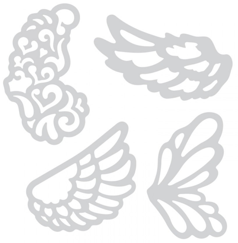����� �� ������ �� ��������� Sizzix - ����� - 4 ���� �� 3.8 �� 6.4 cm - 