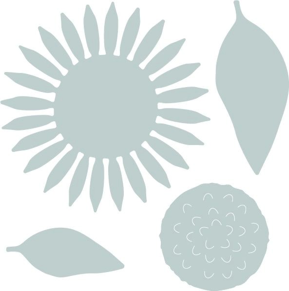 ����� �� ������ �� ��������� Sizzix - ���������� - 4 ���� �� 1.3 �� 5.4 cm - 