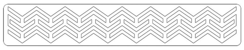      Sizzix Chevron Border - 6 / 32 / 0.3 cm - 