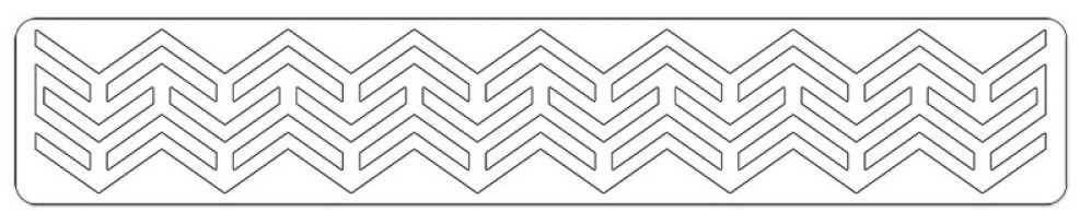      Sizzix Chevron Border - 6 / 32 / 0.3 cm - 