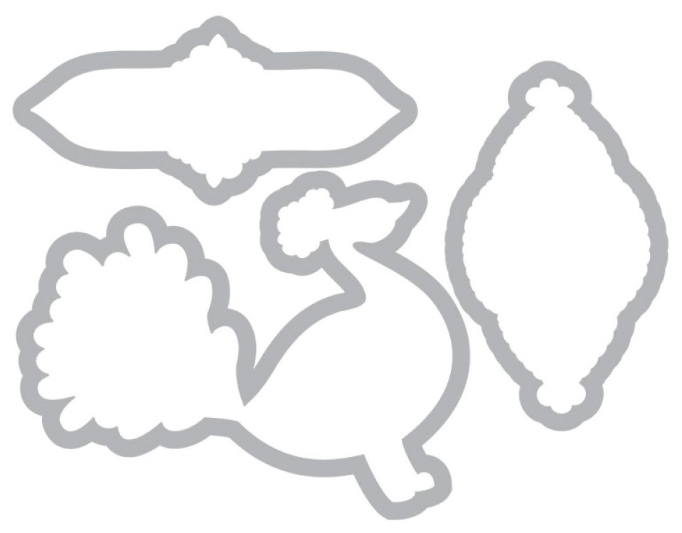 ����� �� ������ �� ��������� Sizzix - ���� - 3 ���� �� 3.5 �� 10 cm - 