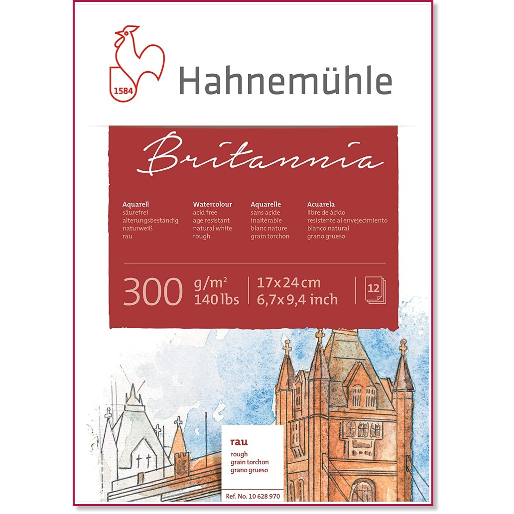 ������� �� �������� � ������� Hahnemuhle - 12 �����, 300 g/m<sup>2</sup> �� ������� Britannia - �������