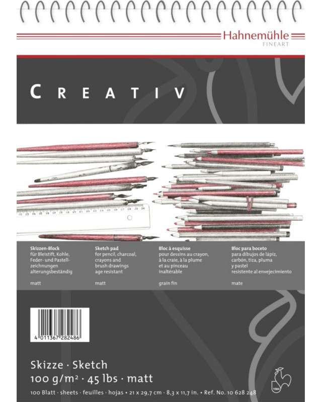 Скицник Hahnemuhle Creativ Скицник Hahnemuhle Creativ - 100 g/m<sup>2</sup> -
