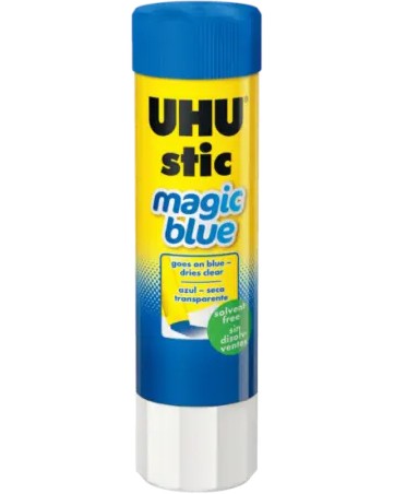 Цветно сухо лепило UHU Magic Blue Цветно сухо лепило UHU Magic Blue - 8.2 или 21 g -