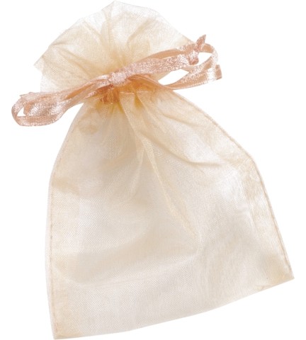Торбичка за подарък от органза KPC - Цвят сьомга - 