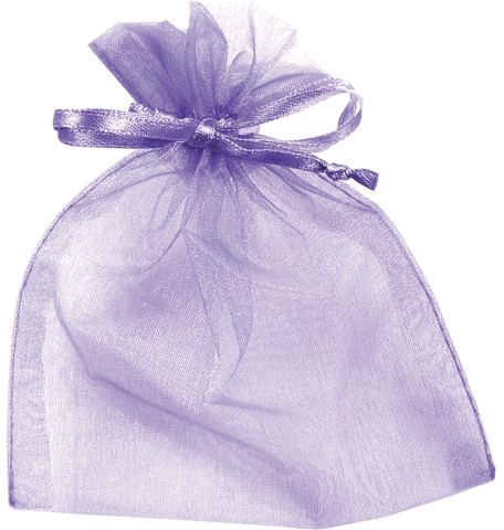 Торбичка за подарък от органза KPC - Лилава - 