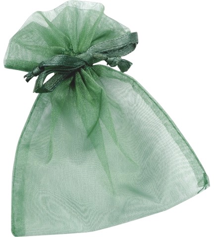 Торбичка за подарък от органза KPC - Зелена - 