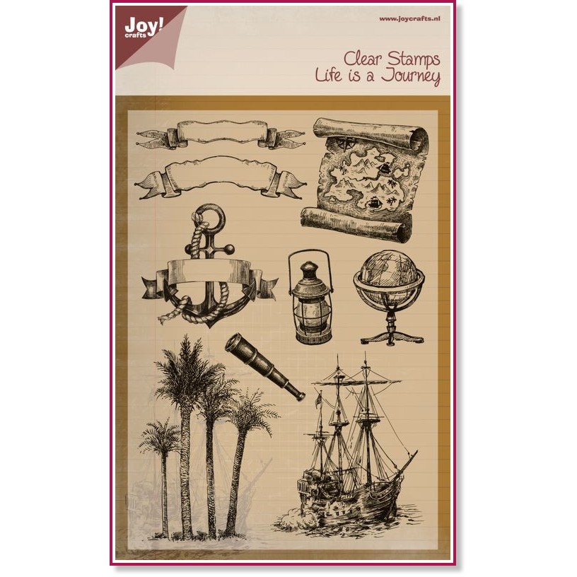   Joy Crafts - Life is a Journey - 14.8 x 21 cm - 