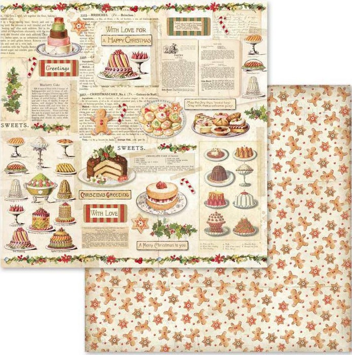 ������ �� ����������� Stamperia - ������� �������� - 30.5 x 30.5 cm - 