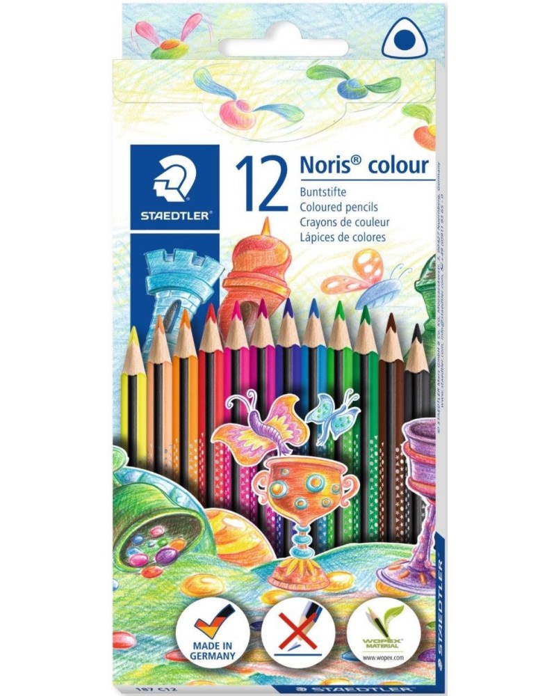 Цветни моливи Staedtler Noris Colour 187 - 12, 24 или 36 цвята - 