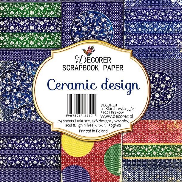   Decorer - Ceramic Design - 15 x 15 cm, 24  - 