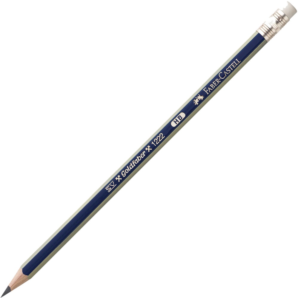 Графитен молив Faber-Castell 1221 Графитен молив Faber-Castell 1221 - С гумичка от серията Goldfaber - молив